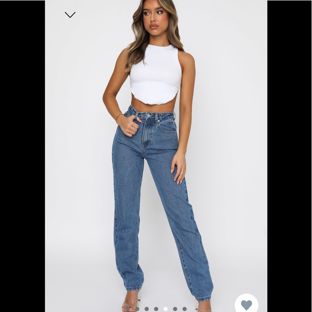 NWT White Fox denim straight leg 90s jeans XXS